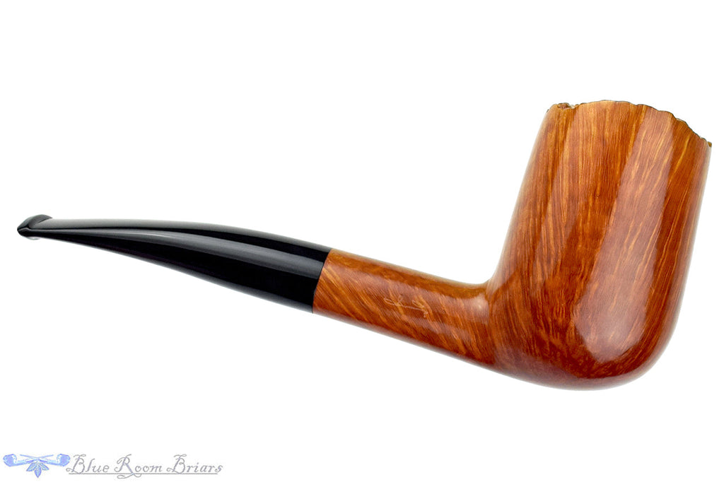 Blue Room Briars is proud to present this Savinelli Autograph Bent Billiard (6mm Filter) with Plateau UNSMOKED Estate Pipe