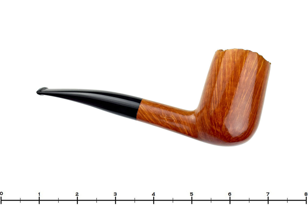 Blue Room Briars is proud to present this Savinelli Autograph Bent Billiard (6mm Filter) with Plateau UNSMOKED Estate Pipe