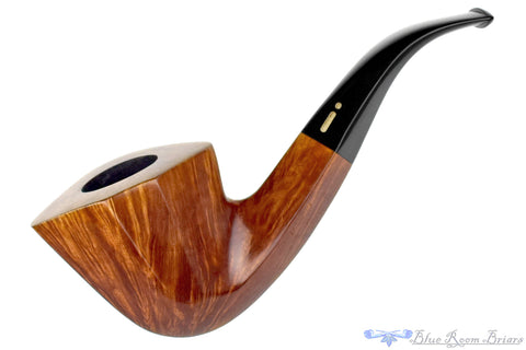 Tom Eltang and Former Nielsen 2004 Pipe and Tobacco Magazine Pipe of the Year Bent Racing Egg with Silver UNSMOKED Estate Pipe