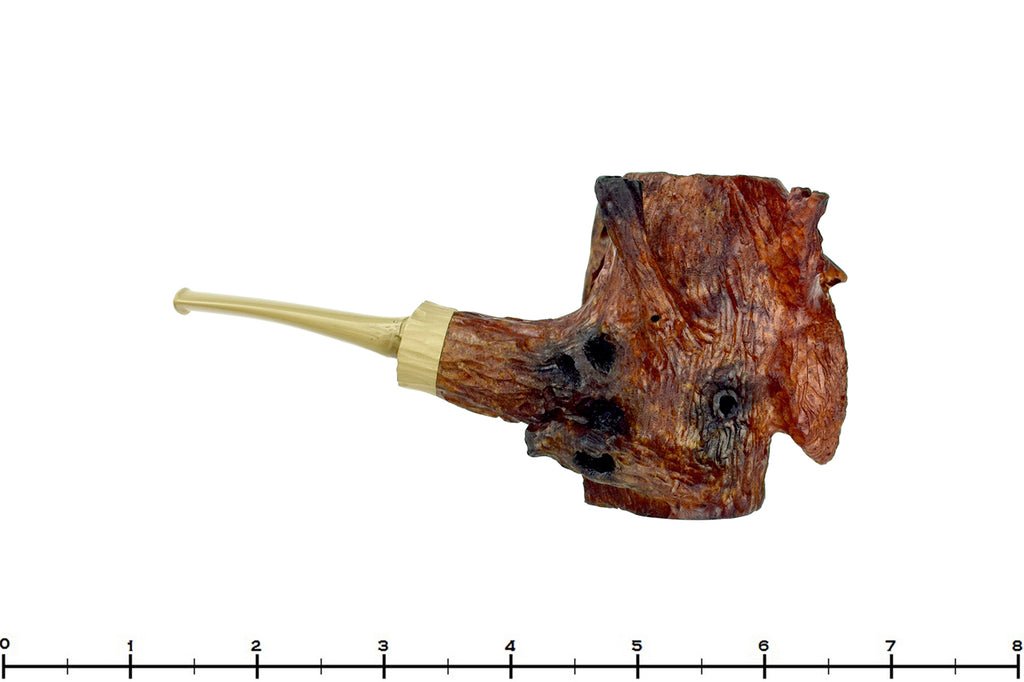 Blue Room Briars is proud to present this Chris Morgan Pipe Large Carved Ent Sitter