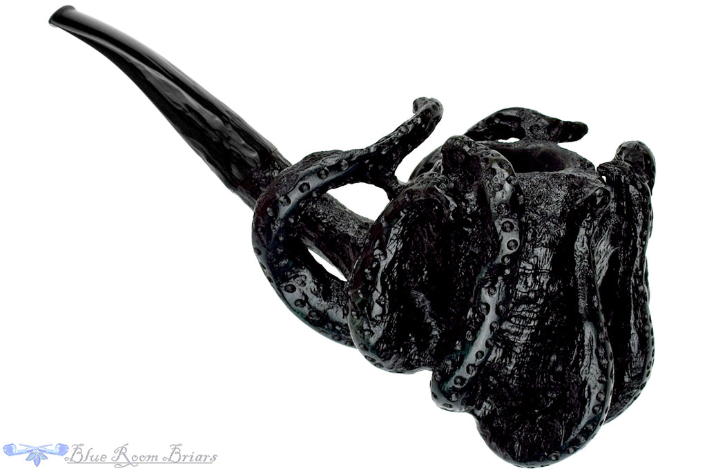 Blue Room Briars is proud to present this Chris Morgan Pipe Bent Curved Octopus Sitter