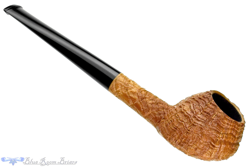 Blue Room Briars is proud to present this Yorgos Mitakidis Pipe 0124 Strawberry Wood Ring Blast Tomato Sitter