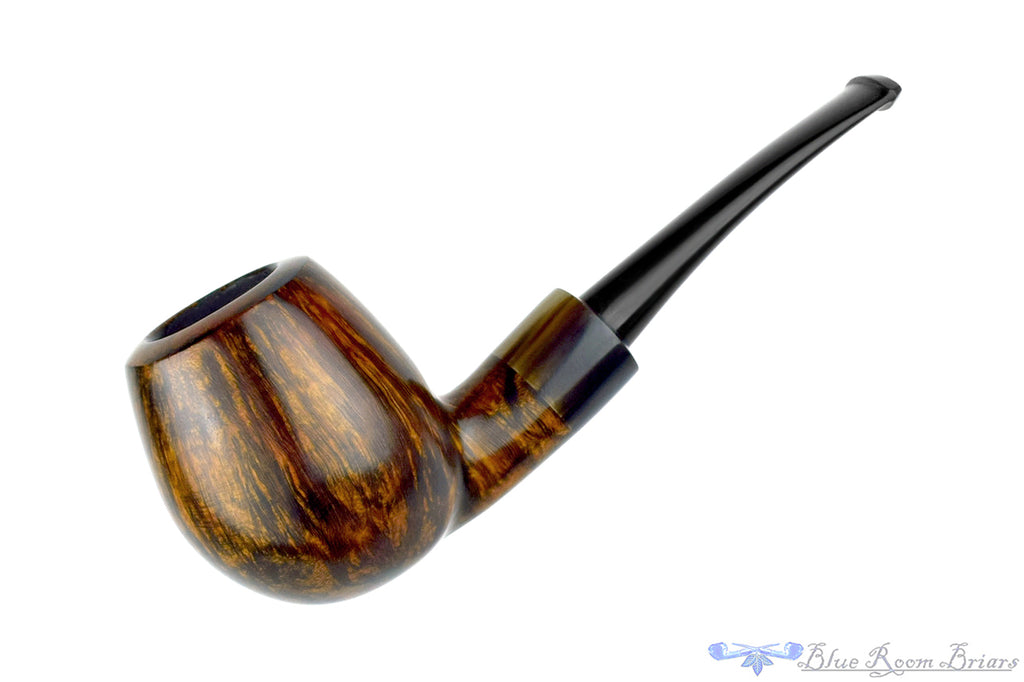 Erik Nielsen Pipe Grade B Contrast Bent Egg with Horn Ferrule