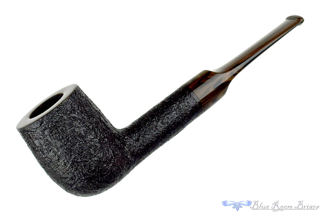 Jerry Crawford Pipe Black Blast Billiard with Brindle