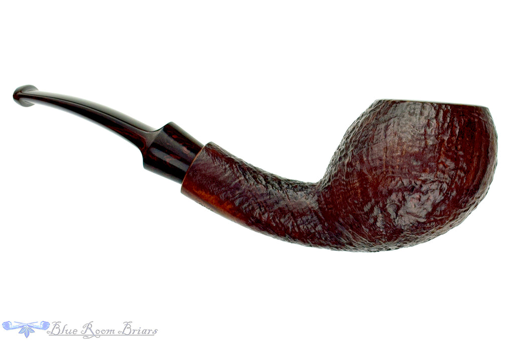 Blue Room Briars is proud to present this Jørn Larsen Bent Sandblast Cobra with Brindle Estate Pipe