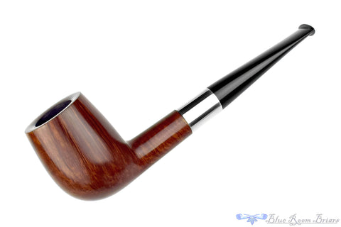 Savinelli Venere 320 KS Bent Rusticated Author (6mm Filter) with Brass Estate Pipe
