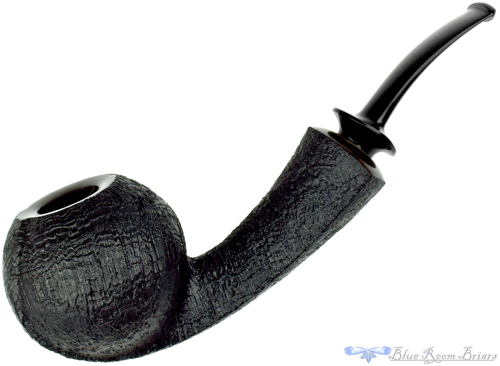 David Huber Pipe Large Bent Sandblast Racing Tomato