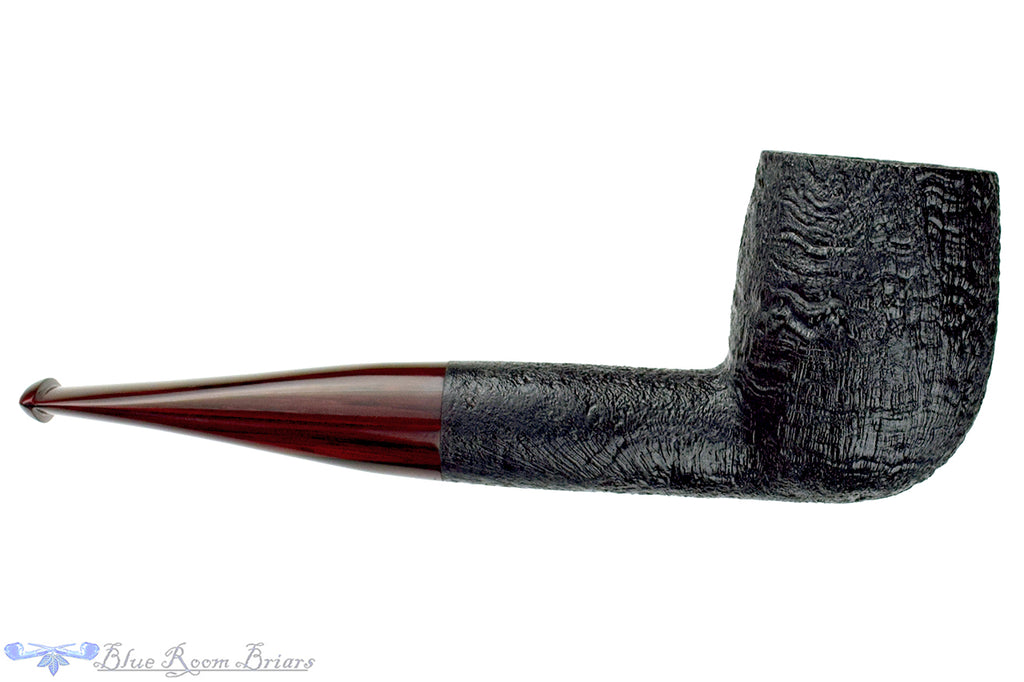 Blue Room Briars is proud to present this Vollmer & Nilsson Pipe Black Blast Billiard with Brindle