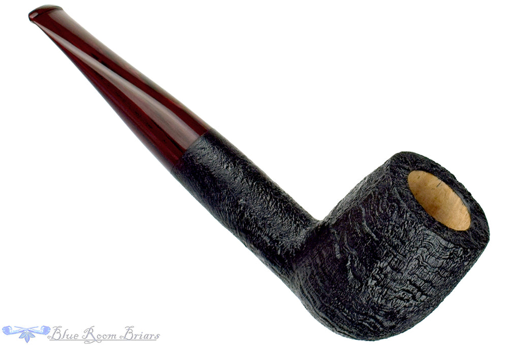 Blue Room Briars is proud to present this Vollmer & Nilsson Pipe Black Blast Billiard with Brindle
