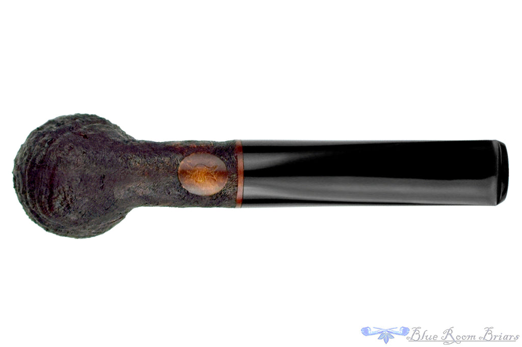 Blue Room Briars is proud to present this Nathan Rose Pipe Sandblast Tipsy Billiard with Plateau