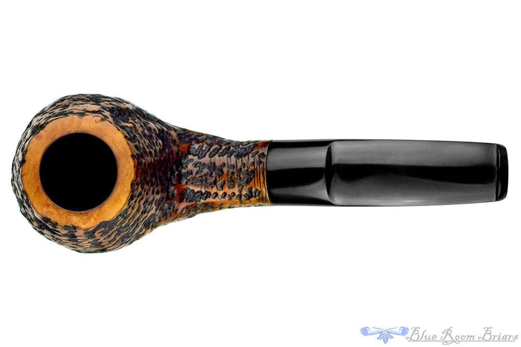 Blue Room Briars is proud to present this Italian Bent Rusticated Author with Oval Shank Estate Pipe