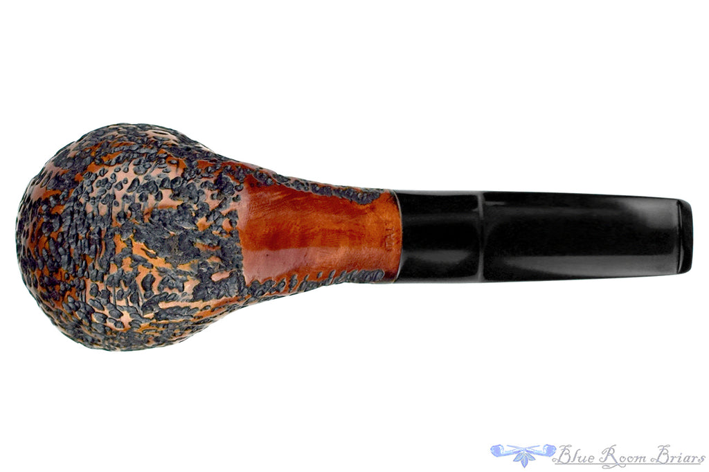 Blue Room Briars is proud to present this Italian Bent Rusticated Author with Oval Shank Estate Pipe
