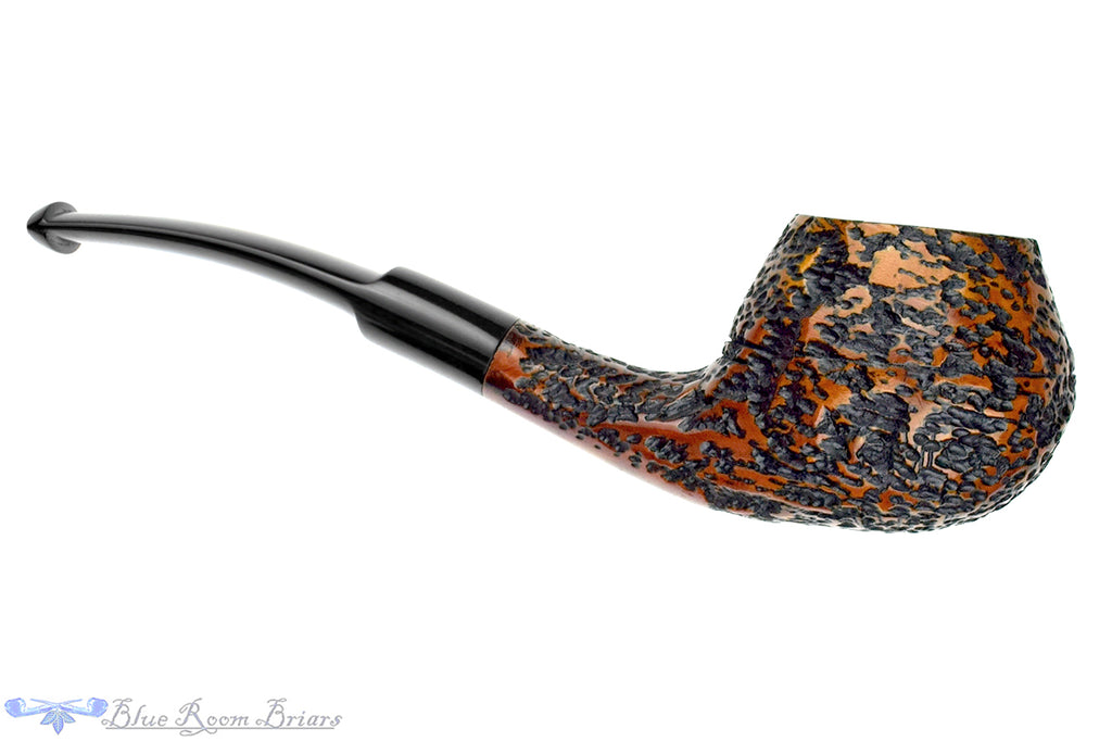 Blue Room Briars is proud to present this Italian Bent Rusticated Author with Oval Shank Estate Pipe