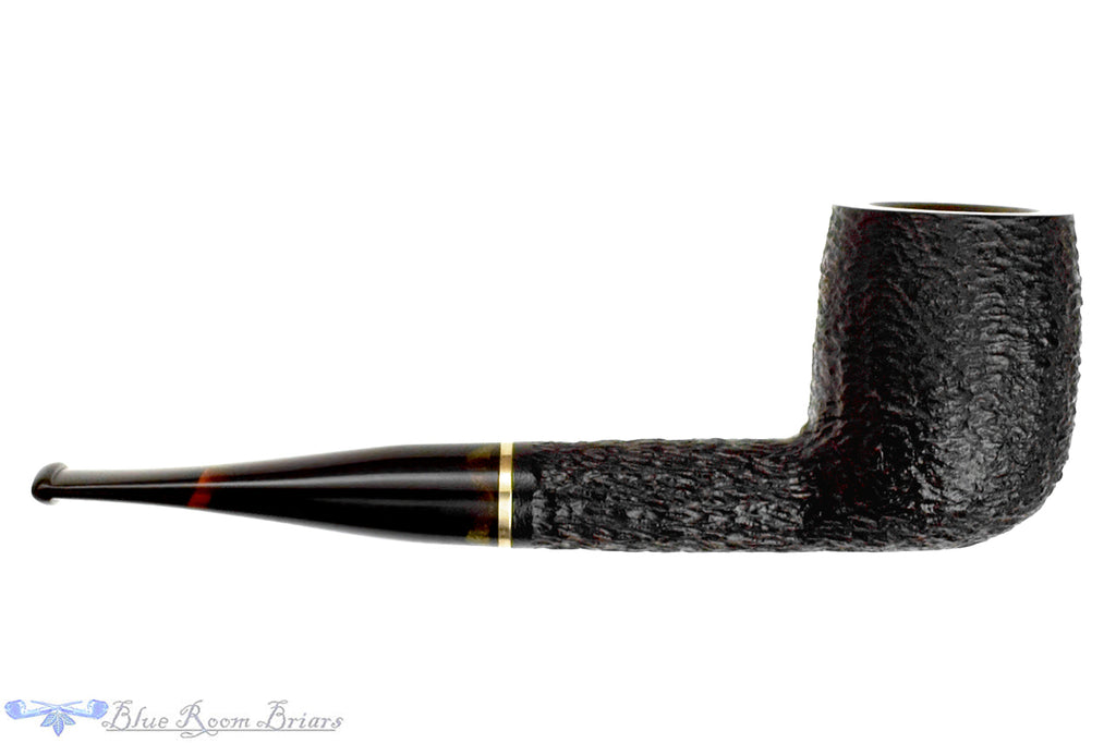 Blue Room Briars is proud to present this Savinelli Oscar Tiger 111 KS Rusticated Billiard (6mm Filter and Adapter) with Brass Estate Pipe