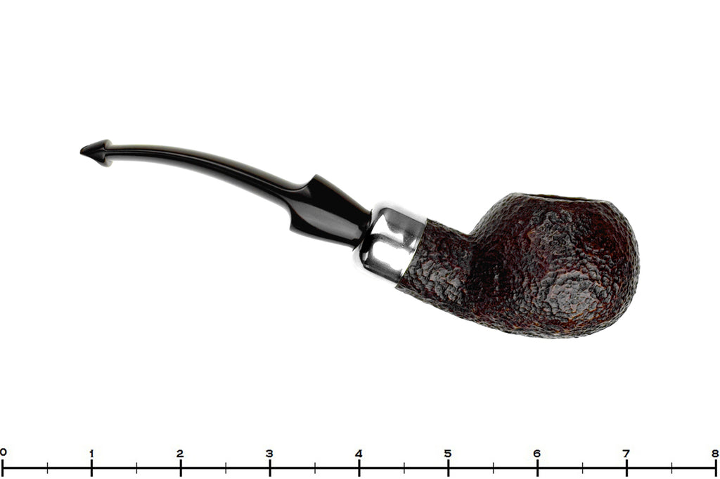 Blue Room Briars is proud to present this Savinelli Dry System 2320 Bent Rusticated Tomato (6mm Filter) with Nickel and Military Mount Estate Pipe