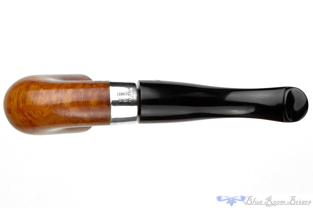 Blue Room Briars is proud to present this Peterson Deluxe 8s Bent Billiard (6mm Filter) with Silver and P-Lip Estate Pipe