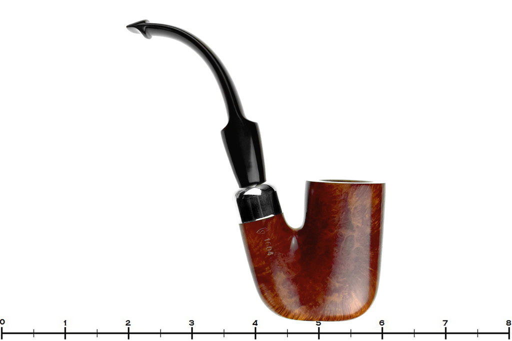 Blue Room Briars is proud to present this Savinelli Dry System 1604 Oom Paul Sitter with Nickel Estate Pipe