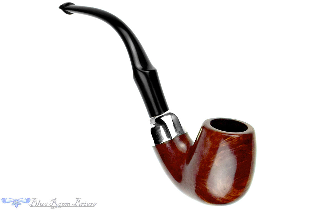Blue Room Briars is proud to present this Peterson System Standard 312 Bent Billiard with Nickel and P-Lip Estate Pipe