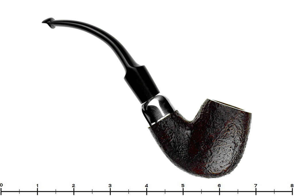 Blue Room Briars is proud to present this Shamrock (Peterson) 307 Sandblast Bent Billiard with Nickel Estate Pipe