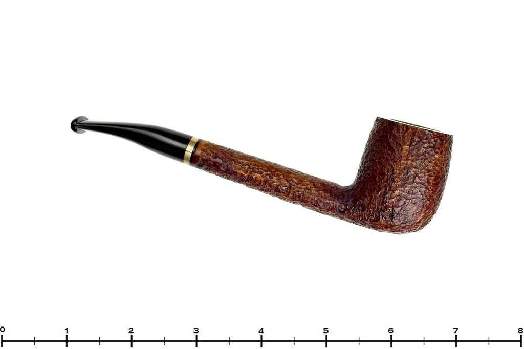 Blue Room Briars is proud to present this Savinelli Venere 812 Rusticated Bent Billiard (6mm Filter) with Oval Shank and Brass Estate Pipe