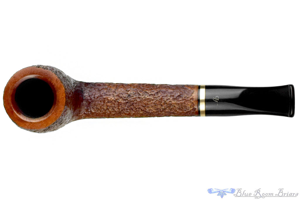 Blue Room Briars is proud to present this Savinelli Venere 812 Rusticated Bent Billiard (6mm Filter) with Oval Shank and Brass Estate Pipe