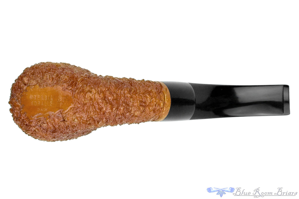 Blue Room Briars is proud to present this Brebbia Koralle Large Bent Rusticated Billiard UNSMOKED Estate Pipe