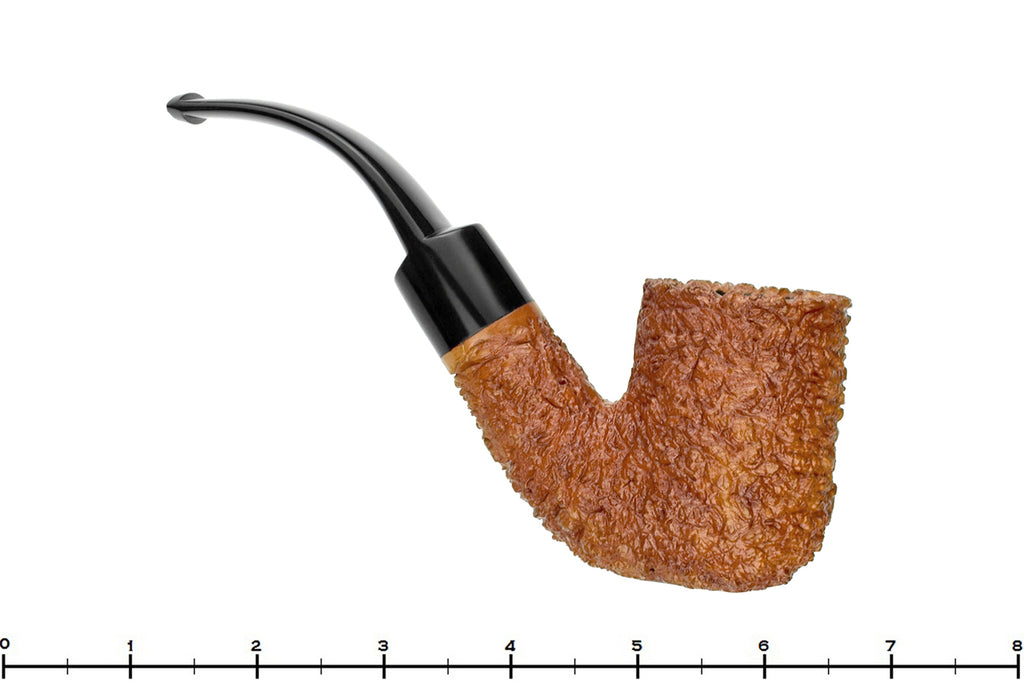 Blue Room Briars is proud to present this Brebbia Koralle Large Bent Rusticated Billiard UNSMOKED Estate Pipe