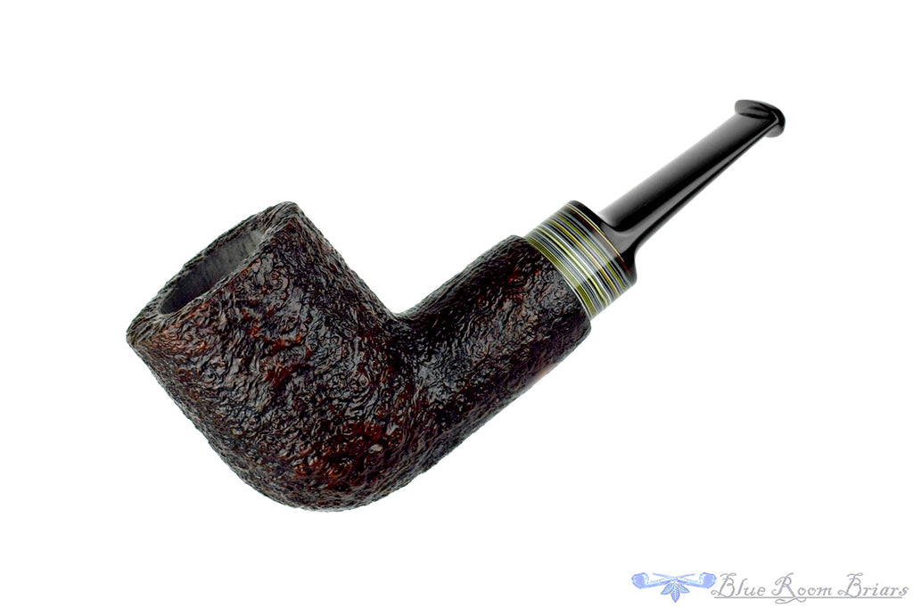 Bill Shalosky Pipe 730 Sandblast Billiard with Fordite