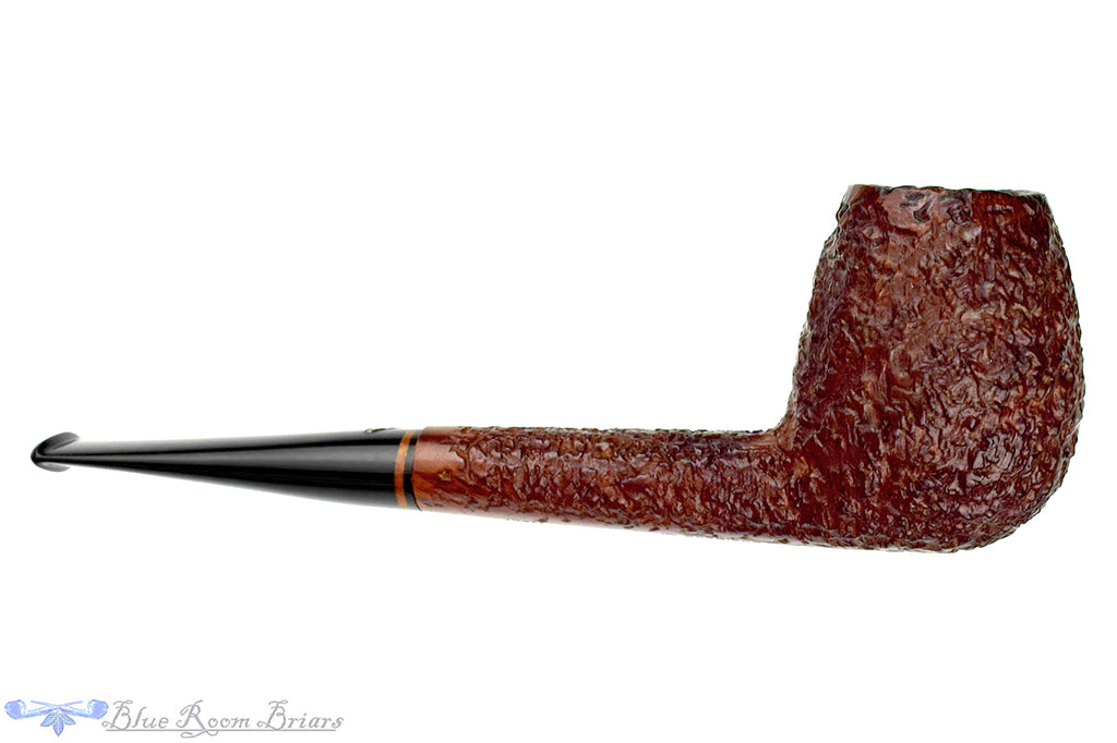 Blue Room Briars is proud to present this Ascorti Business KS Rusticated Oval Shank Billiard Estate Pipe with Replacement Tenon