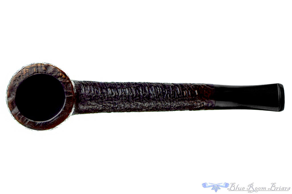 Blue Room Briar is proud to present this Savinelli Punto Oro 804 KS Sandblast Canadian Sitter Estate Pipe with BRB Replacement Stem