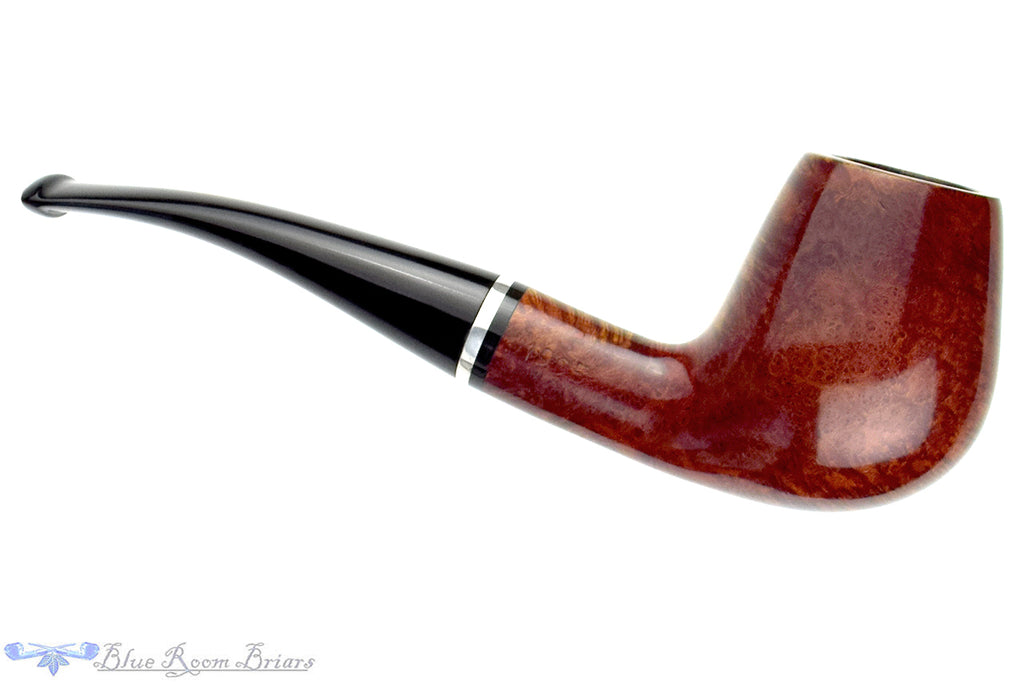 Georg Jensen 304 (1995 Make) Bent Brandy with Nickel Estate Pipe