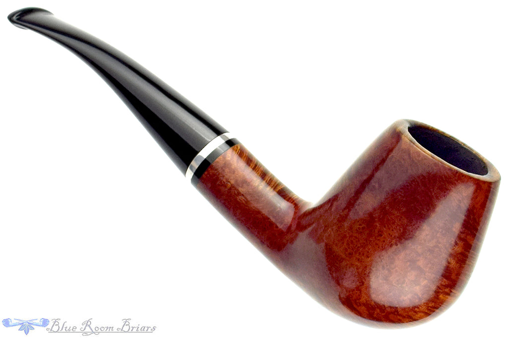 Georg Jensen 304 (1995 Make) Bent Brandy with Nickel Estate Pipe