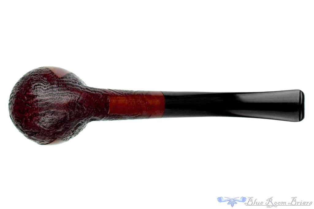 Blue Room Briar is proud to present this Dunham Best Briar Partial Rusticated Bent Billiard Estate Pipe
