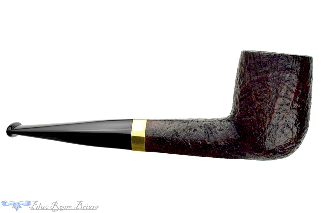 Blue Room Briars is proud to present this Stanwell DM (2007 Make) Sandblast Billiard with Hexagonal Shank and Brass Estate Pipe