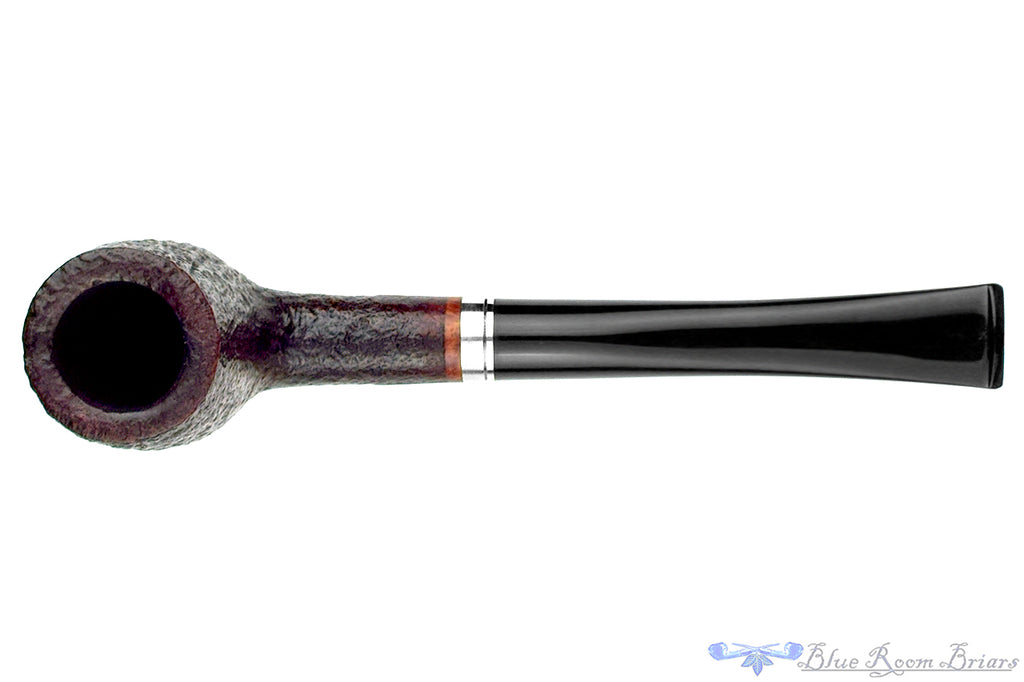 Blue Room Briars is proud to present this My Own Blend 745 Sandblast Billiard with Nickel Estate Pipe