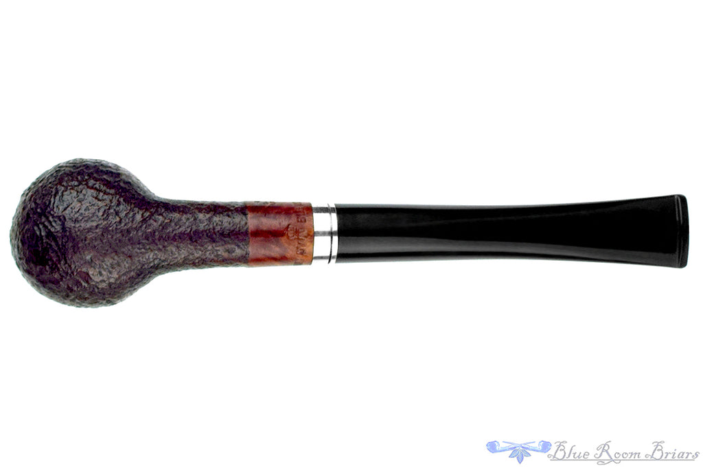Blue Room Briars is proud to present this My Own Blend 745 Sandblast Billiard with Nickel Estate Pipe