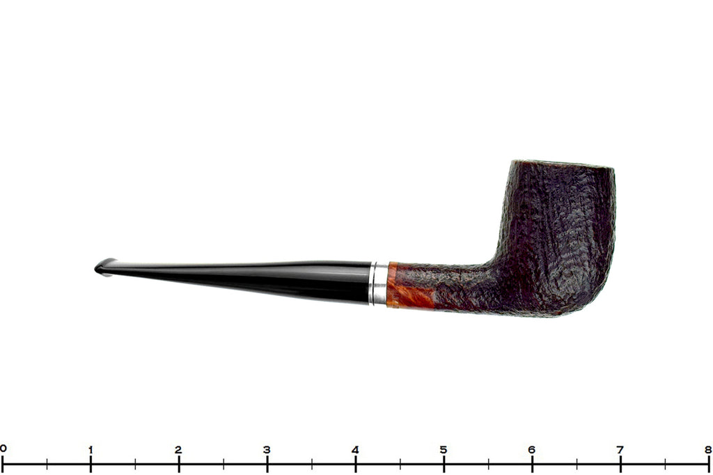 Blue Room Briars is proud to present this My Own Blend 745 Sandblast Billiard with Nickel Estate Pipe