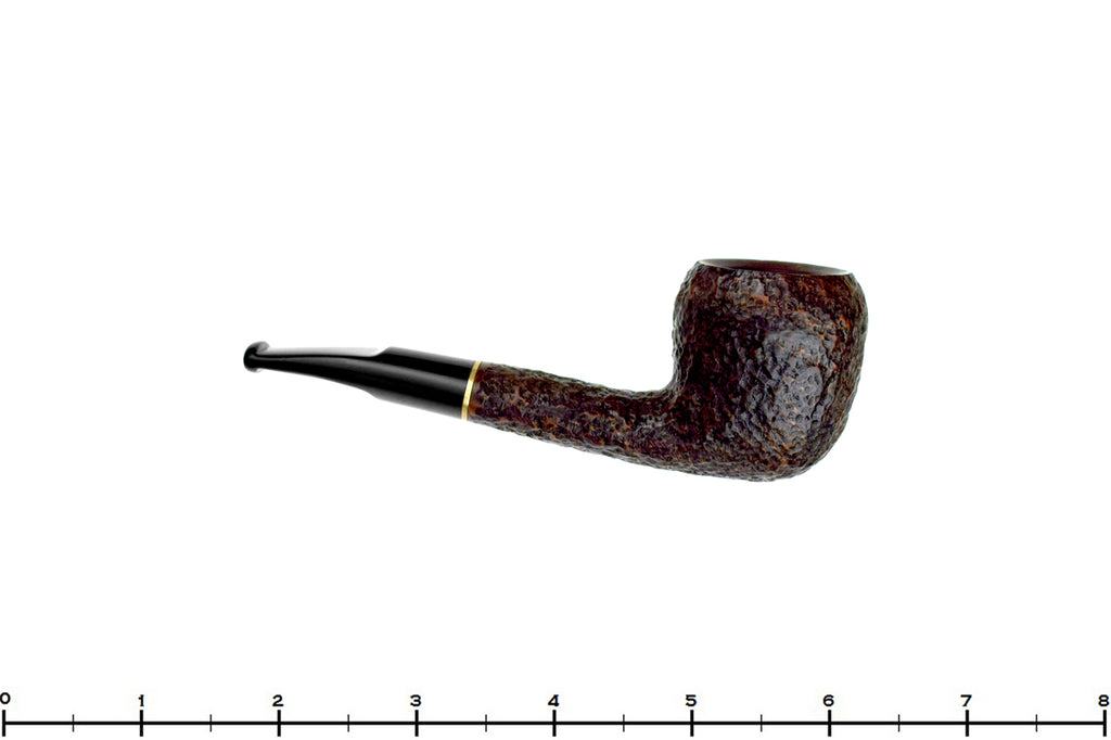 Blue Room Briars is proud to present this Savinelli Lolita 03 Bent Rusticated Pear (6mm Filter) with Oval Shank and Brass Estate Pipe