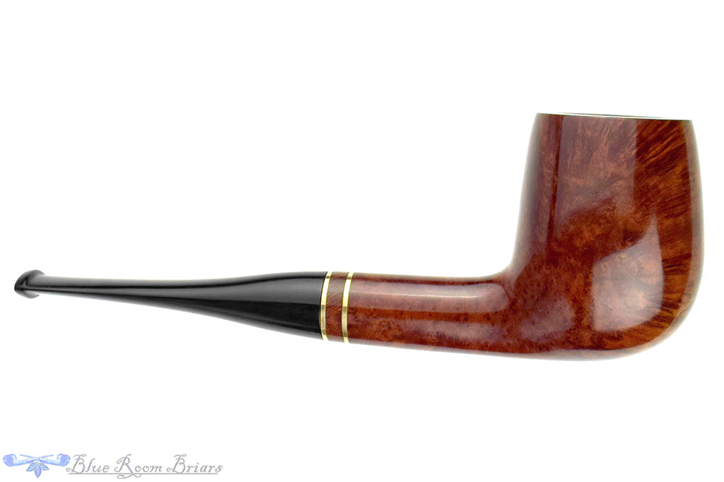 Blue Room Briars is proud to present this Georg Jensen Billiard with Brass and Briar Estate Pipe