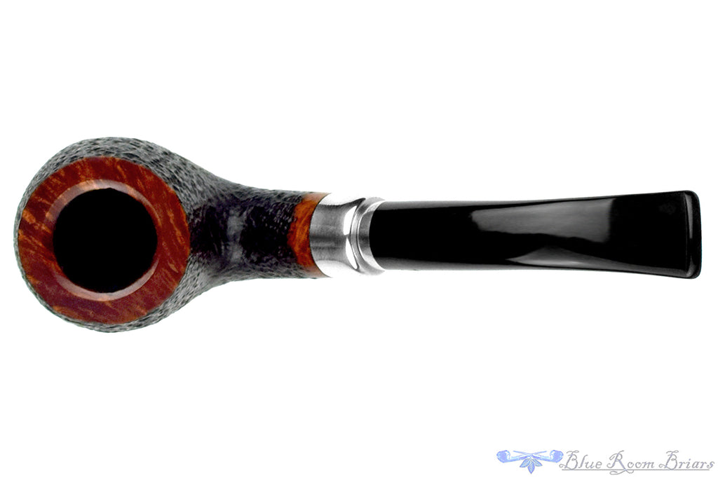 Blue Room Briars is proud to present this Viking Classic Bent Sandblast Apple with Nickel Estate Pipe