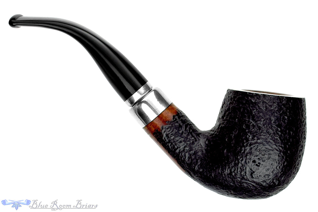 Blue Room Briars is proud to present this Viking Classic Bent Sandblast Apple with Nickel Estate Pipe
