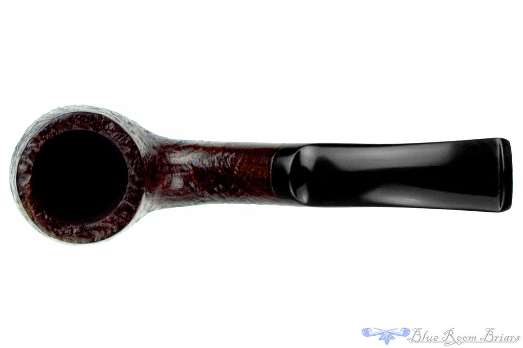 Blue Room Briar is proud to present this Georg Jensen Semi Handcut Sandblast Bent Egg Estate Pipe