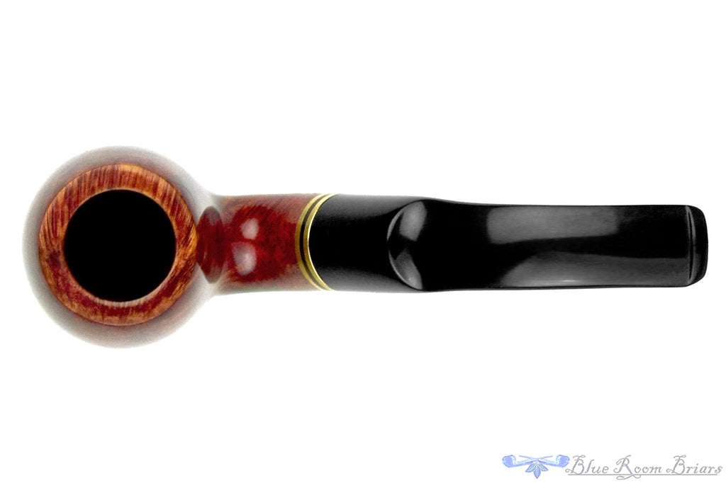 Blue Room Briars is proud to present this Georg Jensen 1st Edition 33 106 Bent Billiard with Brass and Acrylic Estate Pipe