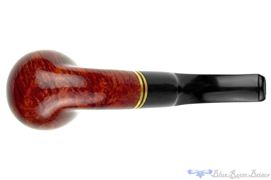 Blue Room Briars is proud to present this Georg Jensen 1st Edition 33 106 Bent Billiard with Brass and Acrylic Estate Pipe