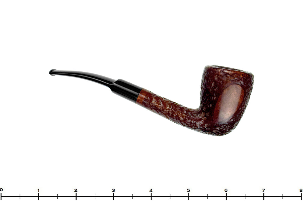 Blue Room Briar is proud to present this York De Luxe 1526 Bent Partial Rusticated Oval Shank Dublin Estate Pipe