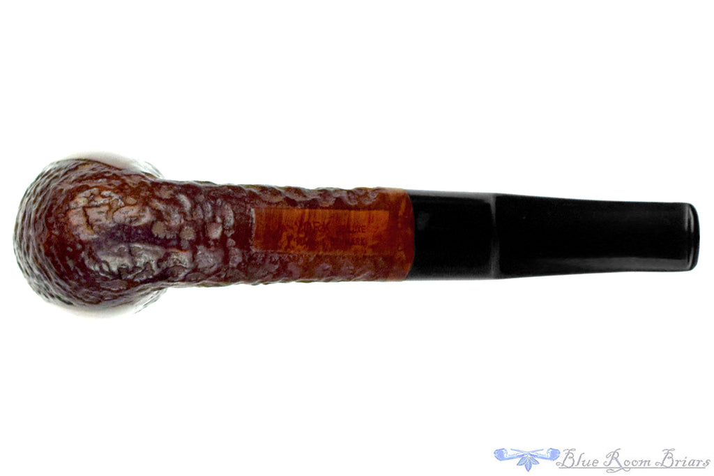 Blue Room Briar is proud to present this York De Luxe 1526 Bent Partial Rusticated Oval Shank Dublin Estate Pipe