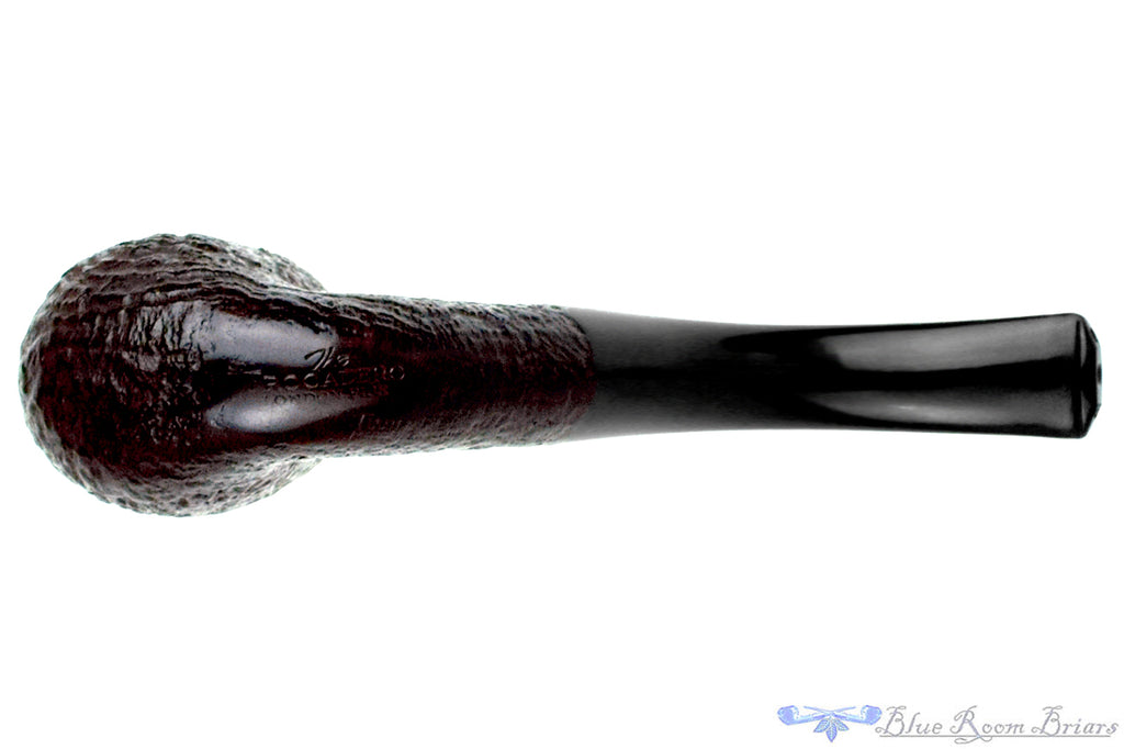 Blue Room Briar is proud to present this The Trocadero London Pipe (Comoy's) Twin Bore Sandblast Bent Billiard Estate Pipe