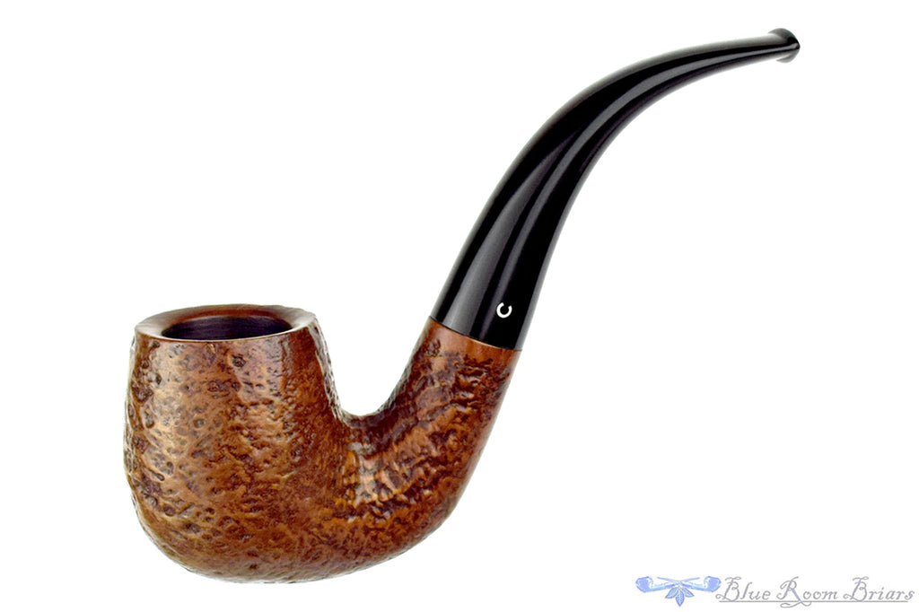 Comoy's Pebble Grain 214 Bent Sandblast Billiard Estate Pipe