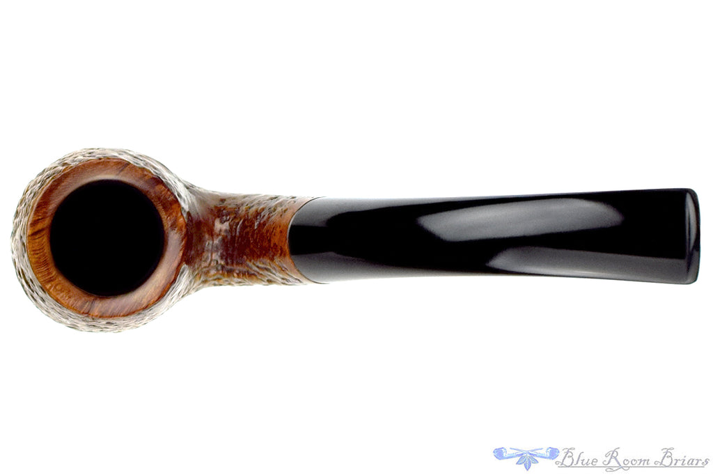 Blue Room Briars is proud to present this Comoy's Pebble Grain 214 Bent Sandblast Billiard Estate Pipe