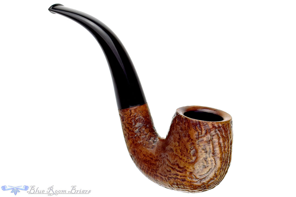 Blue Room Briars is proud to present this Comoy's Pebble Grain 214 Bent Sandblast Billiard Estate Pipe